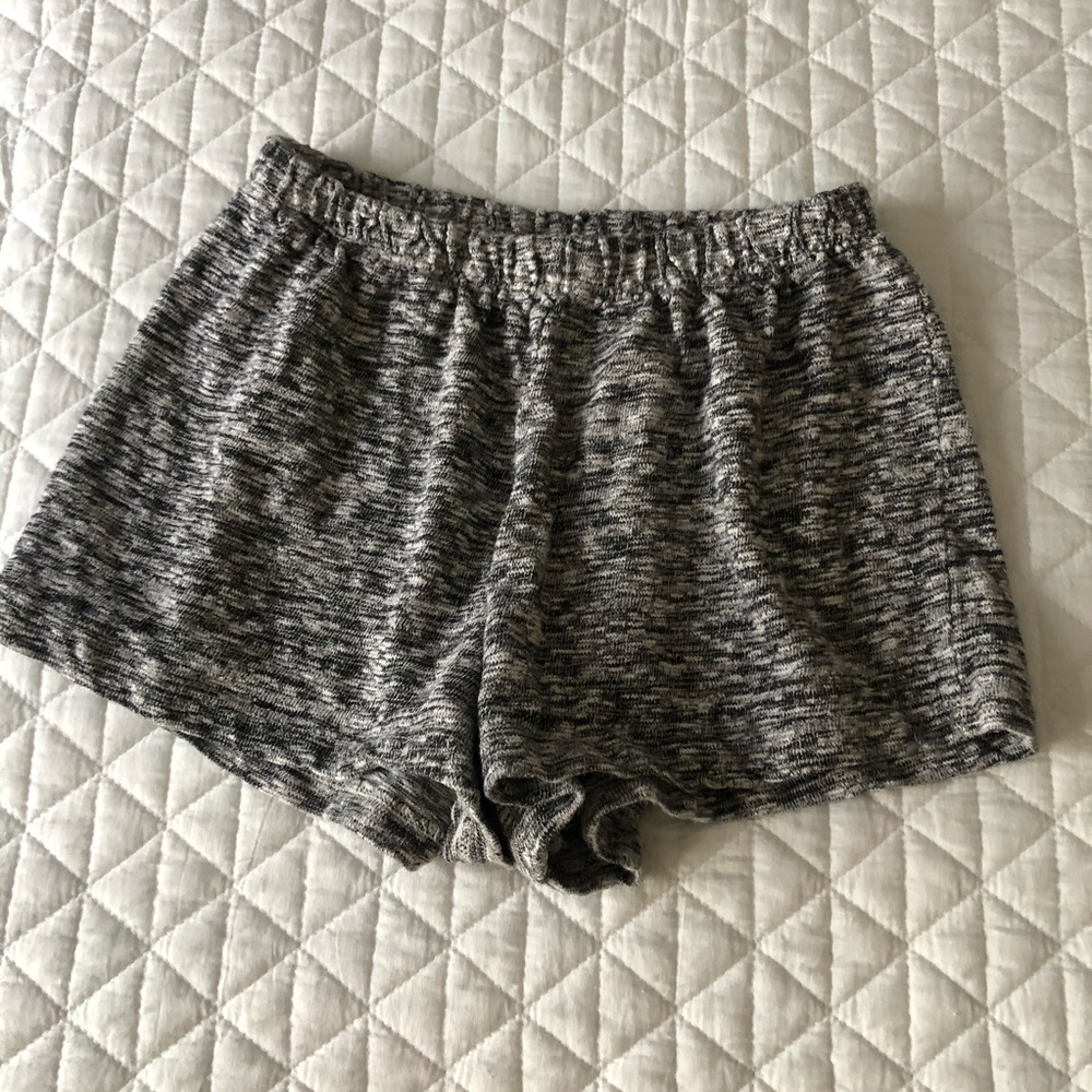 Brandy Melville Black and White Cloth Shorts
